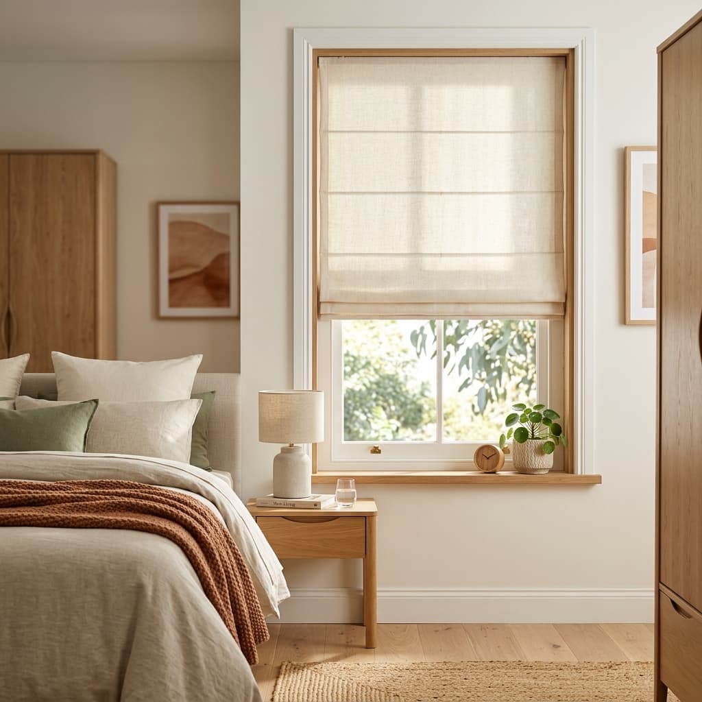 Roman blinds in a Mount Lawley Federation home