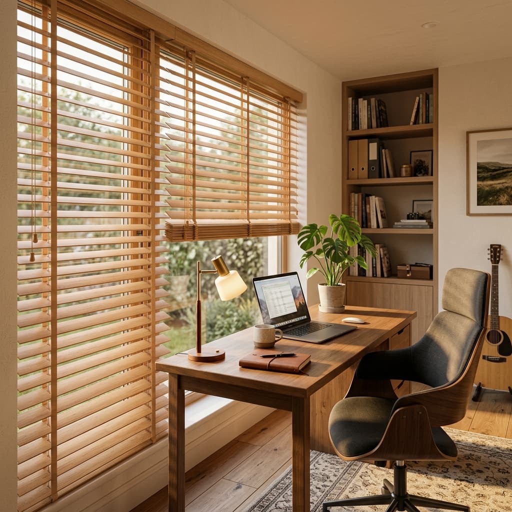 Timber venetian blinds in a Swanbourne family home
